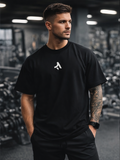 Black Heavy-Weight Gym Tee